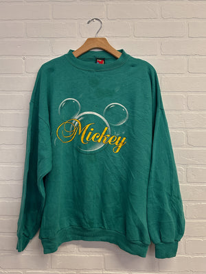 MICKEY VINTAGE CREWNECK // GREEN