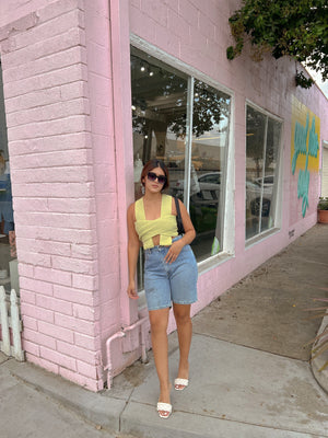 WAIT A MINUTE WRAP TOP // SAGE