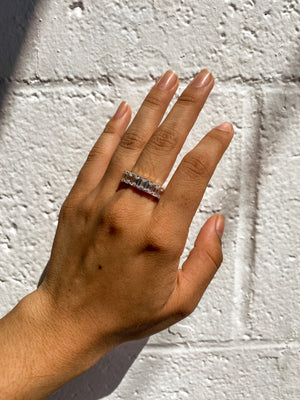 STERLING SILVER BAGUETTE RING