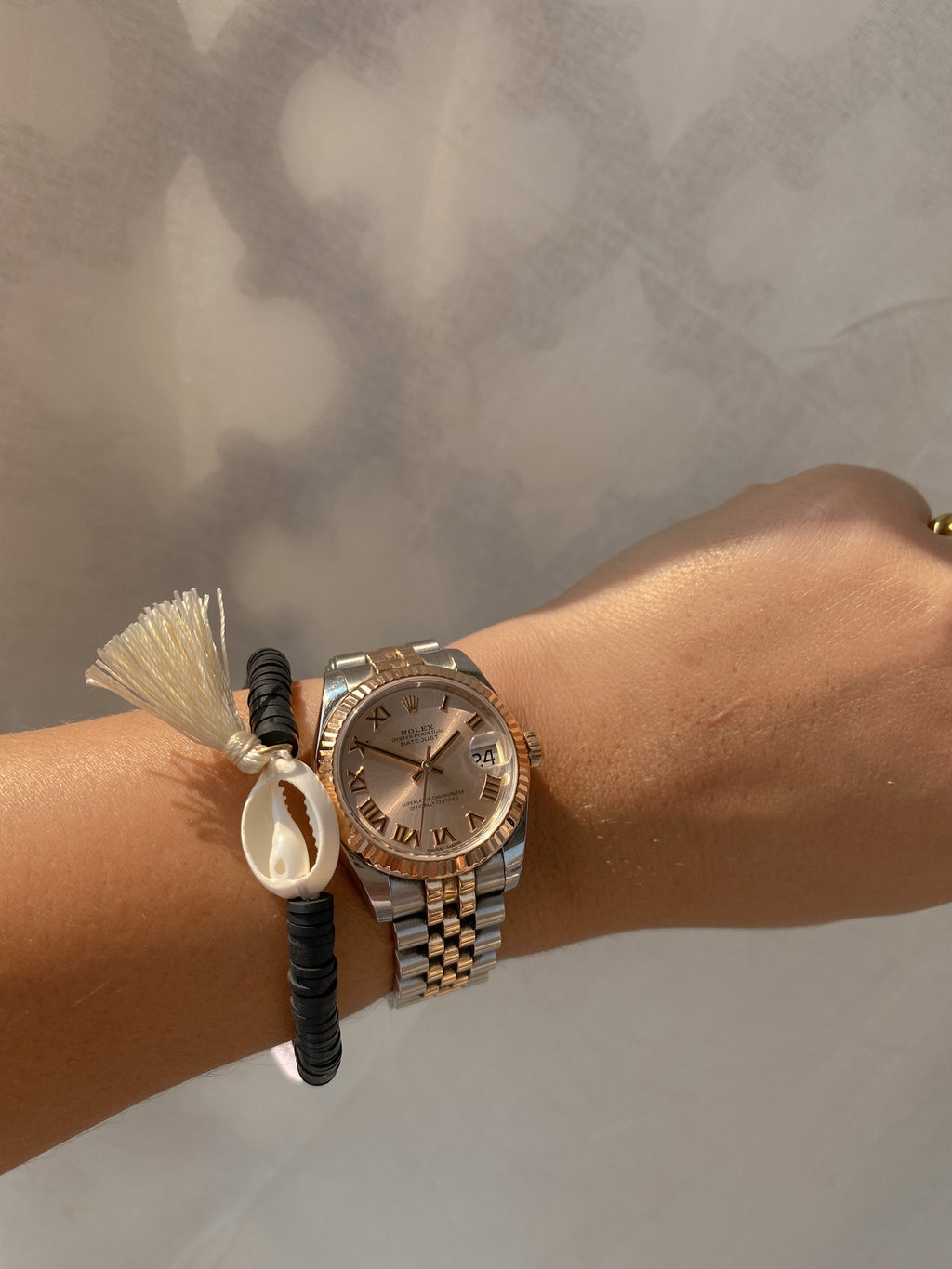 Shell Baby Bracelet// Black