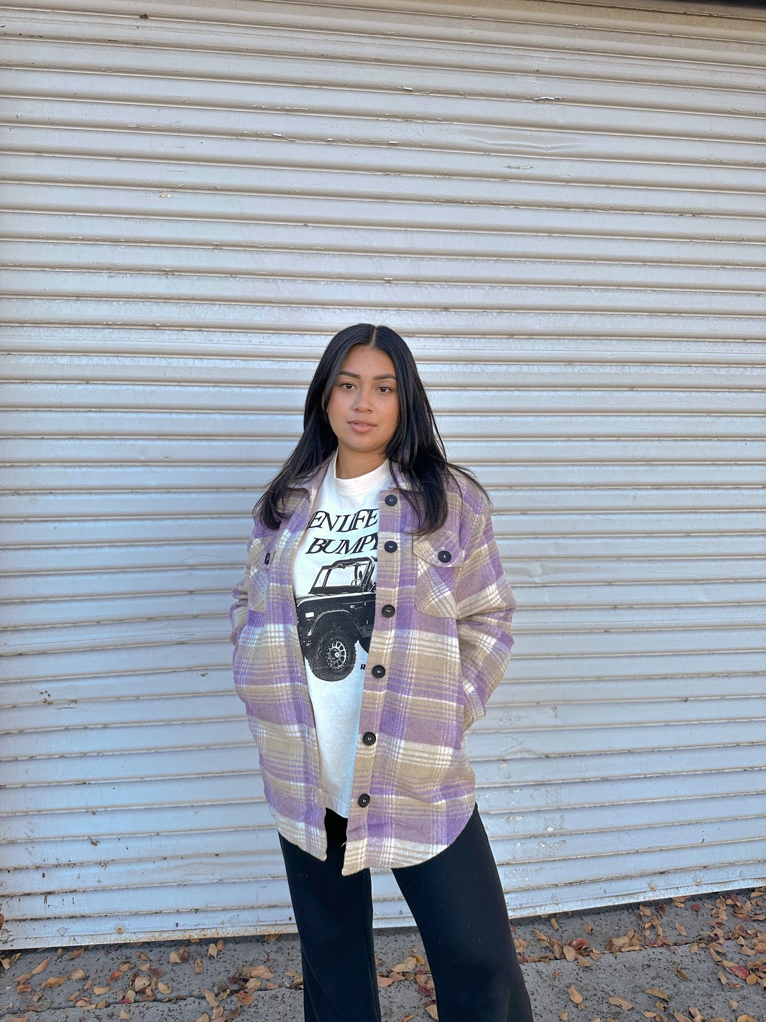Purple Hearts Shacket