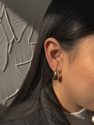 SIMPLE GIRL HOOPS // GOLD