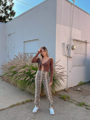 SLITHERIN' LEATHER PANTS