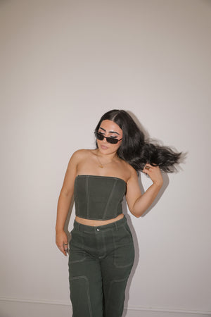 DINERO CORSET TOP