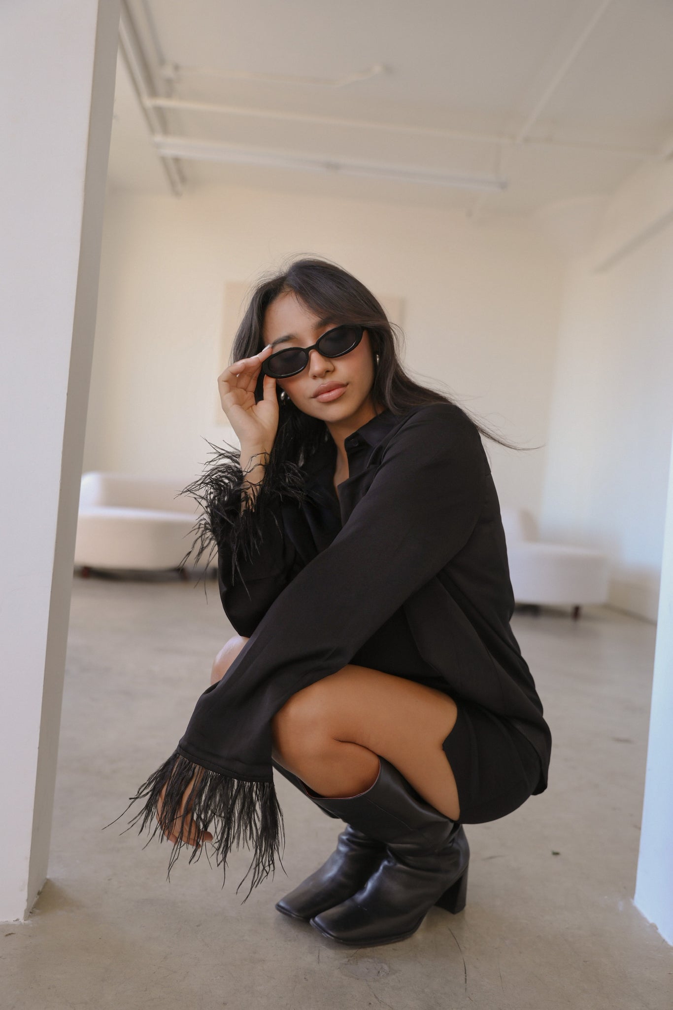 PRETTY CHIC TOP // BLACK