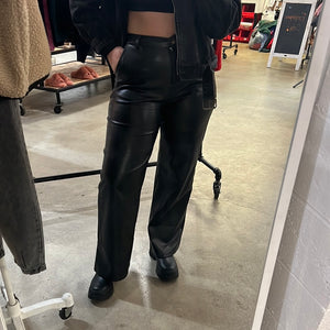 VEGAN LEATHER PANTS