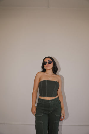 DINERO CORSET TOP