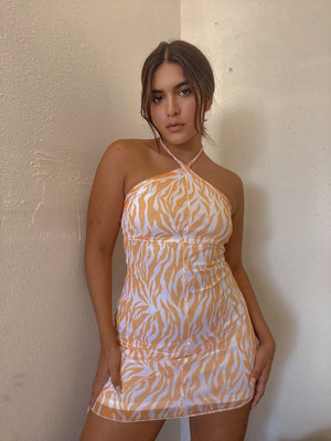 WHIRLWIND HALTER DRESS