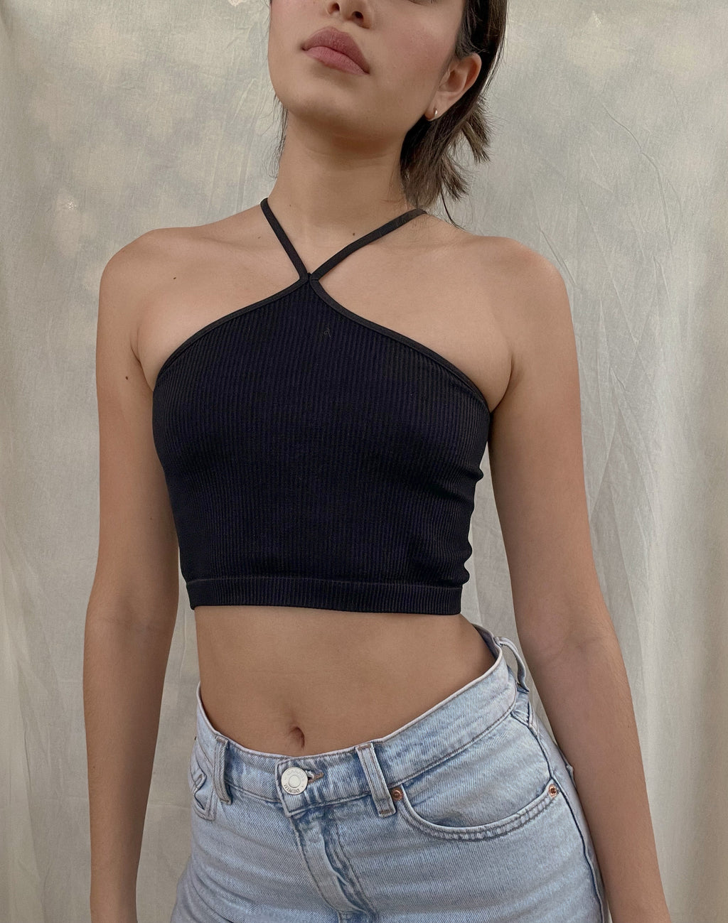 MUST HAVE HALTER TANK // BLACK