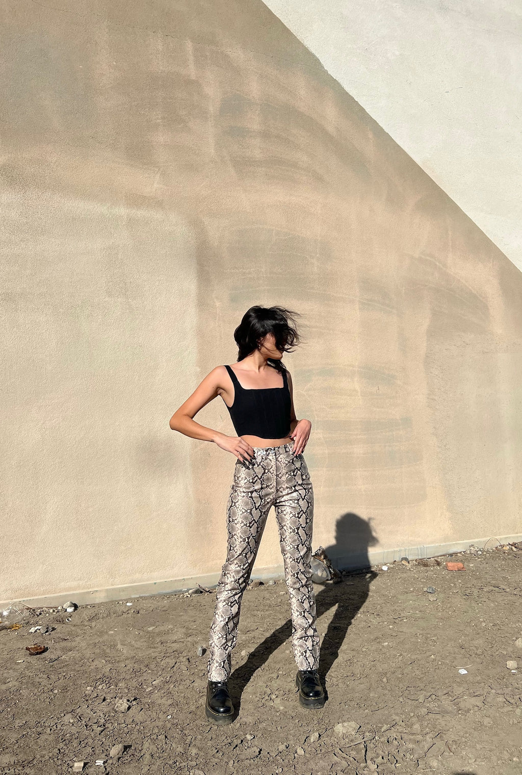 SLITHERIN' LEATHER PANTS