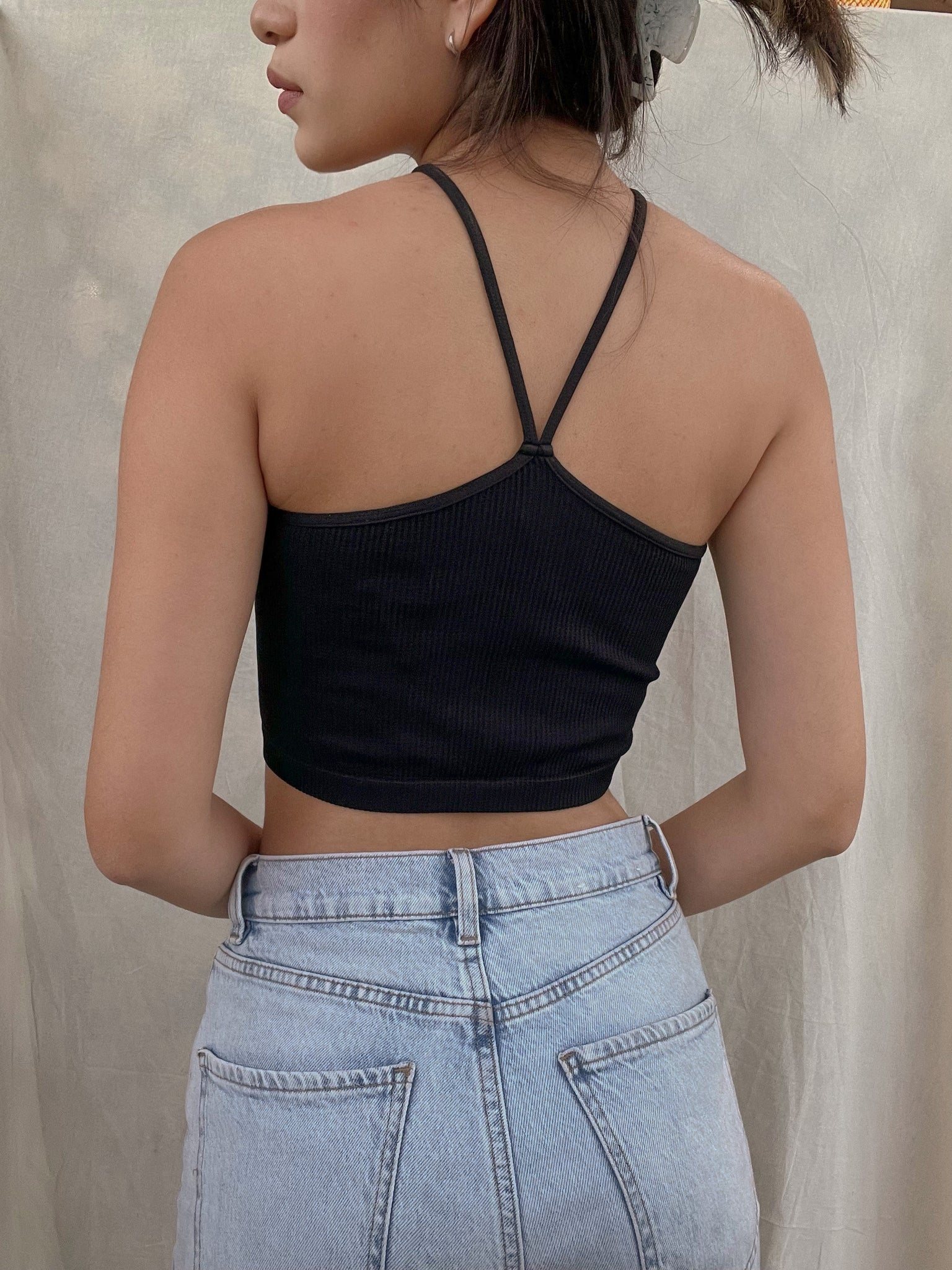 MUST HAVE HALTER TANK // BLACK
